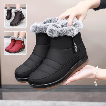 Bottes d'Hiver avec Fermeture Éclair pour Femme