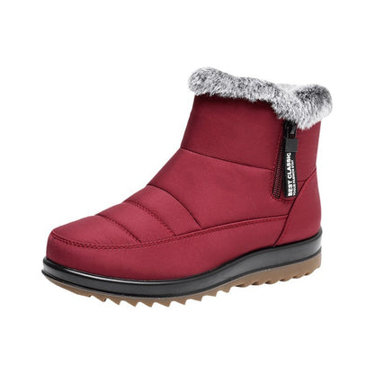 Bottes d'Hiver avec Fermeture Éclair pour Femme